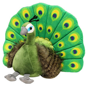 Peluche de Pavo Real, Juguete de Peluche Suave y Adorable, Relleno de Algodón PP, Lavable, Regalo para Niñas y Niños - Product Image 2
