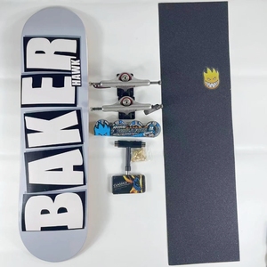 บอร์ดสเก็ตบอร์ด <span class=keywords><strong>Baker</strong></span> รุ่น Professional Complete Skateboard 7 ชั้น ไม้เมเปิลแคนาดา หลายสี ขนาด 7.75/8.0/8.25/8.5 นิ้ว รุ่น Double Rocket - Product Image 2