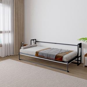 Letto Pieghevole Orizzontale Multifunzionale di Design Moderno, Letto Singolo Portatile per Bambini con Meccanismo Pieghevole - Product Image 2