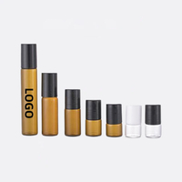 Flacon d'échantillon de parfum cylindrique givré gravé de 1 ml, 2 ml, 3 ml, 5 ml, 10 ml, flacon à bille en verre personnalisé avec logo pour test de parfum