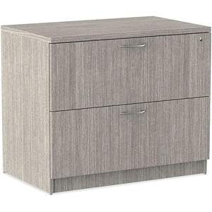 Archivador lateral gris Alera Valencia Series de 34 x 22.75 x 29.5 pulgadas con 2 cajones para archivos tamaño legal/estándar - Product Image 1