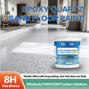 Eco-friendly Epoxy Colored Sand Floor Paint Marble Pattern Self-Leveling Water <b>Alkali</b> Resistant 5 Year Warranty Warehouse Park - Product Image 2