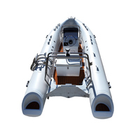 Bateau de pêche abordable en fibre de verre RIB 480G, bateau pneumatique rigide en Hypalon PVC, commande en gros