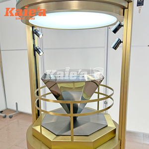 <span class=keywords><strong>Vitrina</strong></span> de Exhibición de Joyería de Acero Inoxidable, Exhibidor de Joyería de Lujo, Exhibidor para Centro Comercial - Product Image 3