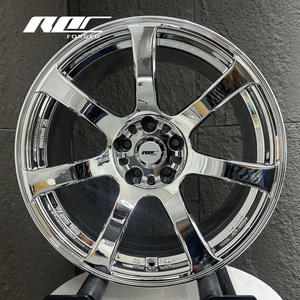 Jantes Roc Custom Chrome XT7 5x100 5x114.3 Forgées JDM 18 pouces pour <span class=keywords><strong>Nissan</strong></span> Silvia S14 Subaru WRX STI Toyota Mark II - Product Image 1