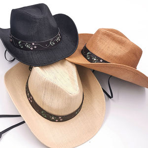 Venta al por mayor de paja Panamá Summer Beach Sun Hat para Mujeres Hombres - Product Image 4