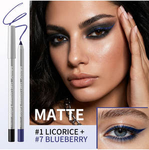Eyeliner longue tenue Lakerain 24h, résistant à l'eau, anti-bavures, application précise et fluide, effet smoky, 12 couleurs - Product Image 5