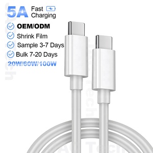 Cable USB C a USB C de 3.3FT/6.6FT, Blanco, Certificado, 20W/60W/100W, Carga Rápida y Transferencia de Datos para iPhone 15/16/17 y Samsung - Product Image 1
