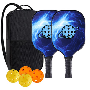 Ensemble de raquettes de pickleball avec sac de transport et balles, poignée antidérapante pour adultes, équipement de sport en plein air - Product Image 1