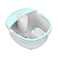 Bassin de pédicure portable chauffant avec pierre ponce, appareil de massage des pieds électrique Shiatsu, machine de spa pour les pieds