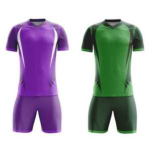 ชุดฟุตบอลคุณภาพพรีเมียม ผ้าฟลีซโพลีเอสเตอร์ 100% น้ำหนักเบา ทนทาน เหมาะสำหรับการสกรีนแบบซับลิเมชั่น สำหรับนักฟุตบอล - Product Image 1