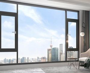 Fenêtres fixes panoramiques anti-ouragan au design moderne Fenêtres panoramiques en verre à grande vue pour villa maison en alliage d'aluminium - Product Image 6