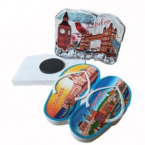 Aimant de réfrigérateur multicolore de haute qualité, type créatif, avec feuille d'argent, autocollant décoratif, souvenir de Londres, plaques magnétiques 3D - Product Image 5