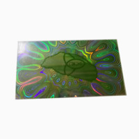 Autocollant holographique 3D multicouche à matrice de points, micro-texte dynamique, impression personnalisée, fabriqué en Chine