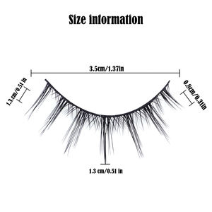 FX-S200 <span class=keywords><strong>Nude</strong></span> Maquillage Synthétique Faux Cils 3 Paires de Faux Vison Naturel Ailé <span class=keywords><strong>Manga</strong></span> Cils Boîte Numéro de Modèle - Product Image 4