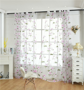 Rèm Tuyn In Hoa Hồng Topfinel, Bằng Sợi Trang Nhã Cho Cửa Sổ, Phòng Khách, Phòng Ngủ, Nhà Bếp - Product Image 2