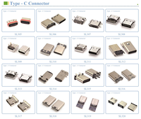Connecteur femelle USB Type-C étanche Soulin 24 broches 12V DC à charge rapide pour PCB Micro USB