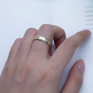 Anillo de Boda Personalizado de Oro Amarillo Macizo de 9K MS-534 - Product Image 6