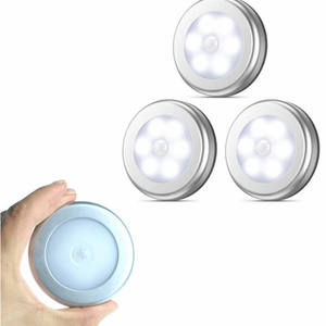 Bastone notturno senza fili alimentato a batteria-ovunque armadio piccolo sensore di movimento sopra armadio lampada a luce di loto a Led - Product Image 5