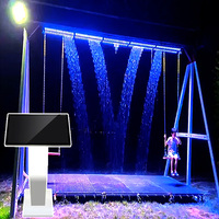 Fontaine numérique programmable DEWY pour extérieur, cascade d'eau, fontaine dansante, contrôle à distance et programmation pour aménagement aquatique d'hôtel