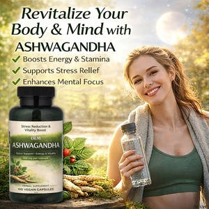 แคปซูลอัชวาคันธาธรรมชาติ 100% <span class=keywords><strong>450</strong></span> มก. สำหรับผู้ทานมังสวิรัติ ช่วยผ่อนคลายความเครียด บรรเทาอาการ และเพิ่มพลังงาน - Product Image 4