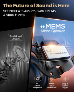 Audífonos Inalámbricos <span class=keywords><strong>SOUNDPEATS</strong></span> Air5 Pro+ ANC con Tecnología de Cancelación de Ruido Híbrida de Seis Micrófonos y Decodificación de Audio de Alta Resolución LDAC - Product Image 2