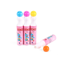 Tampons de bingo OEM 40ml 10mm avec logo personnalisé Plume éponge Stylos de bingo Tampons bon marché de petite taille Couleurs générales Marqueurs de jeu de bingo