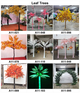 Grand ensemble d'arche de fleurs de décoration de plumes de 10 pieds pour l'extérieur arc de plumes d'autruche blanche <span class=keywords><strong>arbre</strong></span> artificiel pour la décoration de mariage - Product Image 6