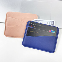 Dompet Kartu Kustom Berkualitas Tinggi dari Kulit PU untuk Pria dan Wanita
