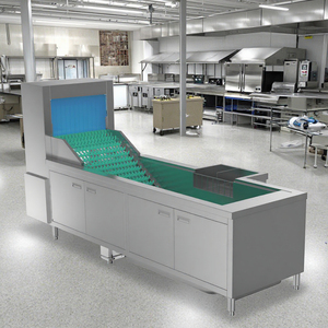 Kabarcık enkaz sökücü büyük kapasiteli doğrudan fabrika kaynağı ile ticari bağlantısız konveyör bulaşık makinesi - Product Image 1