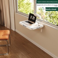 Étagère murale, table pliable, bureau, mur suspendu, cloison droite, cadre en bois, panneau non perforé, comptoir