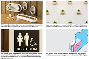 Pour 3M 4026 Ruban en mousse d'uréthane à double revêtement 0.75X5 Yd 1 rouleau-Tissu blanc acrylique résistant à la chaleur pour le collage de masquage - Product Image 6