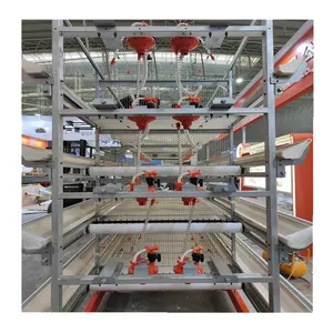 High Quality Broiler Cage Hot Dip Galvanized Poultry Farming Broiler Battery Rearing Cage