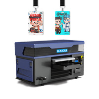 Impresora Portátil de Tarjetas de Inyección de Tinta UV DTF KAIOU con Tinta UV, Impresora Híbrida de Película AB para Etiquetas de Cristal, Nueva