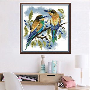 <span class=keywords><strong>Tela</strong></span> NKF <span class=keywords><strong>Aida</strong></span> de 14 hilos para punto de cruz, estilo animales ecológicos, kit de bordado hecho a mano con hilos y agujas - Product Image 2