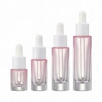 Flacon compte-gouttes en verre transparent rond et droit de 5 ml à 30 ml, flacon mince pour huiles essentielles, échantillons cosmétiques et sérums