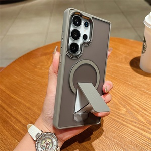 เคสโทรศัพท์แม่เหล็กแบบดูดติดคุณภาพสูง รุ่น S25ultra S24ultra พร้อมขาตั้งแบบซ่อน S25plus - Product Image 5