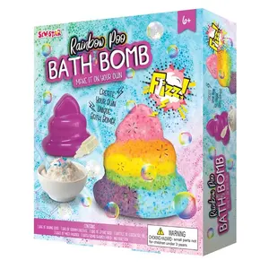 DIY Spielzeug machen Ihre eigenen Rainbow Poo Bath Bombs Kit Kunst handwerk Kit Grab Farbe für Kinder und Erwachsene