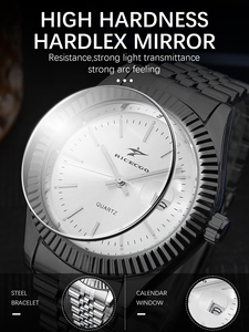 Montre <span class=keywords><strong>à</strong></span> quartz de luxe sport business en acier inoxydable avec cadran en verre et fonction <span class=keywords><strong>calendrier</strong></span> - Product Image 3