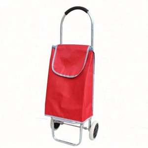 Carrito de Compras Plegable con Ruedas y Luz Desmontable, Bolsa de Transporte Portátil para Verduras y Comestibles - Product Image 2