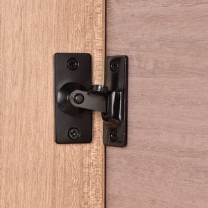 Door latch 304 stainless steel right-angle 90-degree 180-degree large-sized <b>hook</b> door lock anti-theft latch plug-in window cabin - Product Image 2