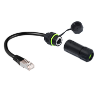 Connecteur de câble RJ45 en cuivre étanche IP68 M20, adaptateur d'extension Ethernet blindé pour extérieur, cordon de raccordement réseau robuste