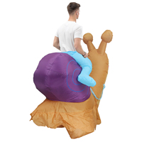 Offre Spéciale gonflable adulte équitation escargot mascotte pour Festival fête décorations Cosplay Halloween Costume Halloween Festival Animal