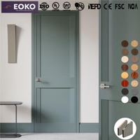 Porte intérieure en bois MDF moderne personnalisable EOKO pour les constructeurs, pour appartements, vente en gros