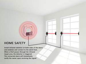 Hot bán 12V tự động cổng photocell cảm biến chùm tia hồng ngoại cho nhà và ngoài trời cửa tự động điều hành cửa sổ hệ thống báo động - Product Image 6