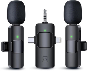 Microphone Lavalier Mini Rechargeable pour Téléphone, Réduction <span class=keywords><strong>de</strong></span> Bruit à un Clic, Son Clair, Plug <span class=keywords><strong>and</strong></span> Play pour Enregistrement <span class=keywords><strong>de</strong></span> Réunions - Product Image 5