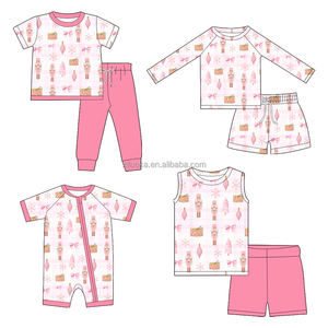 Ensembles de vêtements pour bébés Ensemble de pyjama à manches longues Barboteuse en bambou Ensembles de vêtements pour bébés vente en gros - Product Image 2
