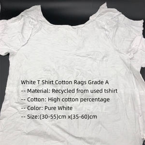 كود إمبا ، تي شيرت قطني أبيض ، خرقة قماش ، خرقة ، تنظيف بحري - Product Image 2