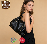 Sac Hobo Carré pour Femme WEEKS ZP8053 en Cuir PU, Fermeture Éclair Classique, Portable, Design Pur, Doublure en Polyester, Sac à Main de Luxe pour Usage Quotidien