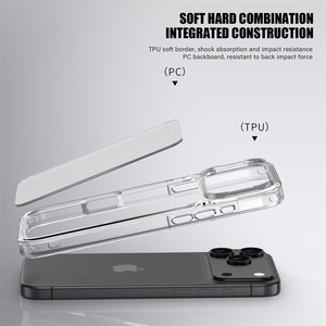 Chống sốc điện thoại trường hợp đối với iPhone 17 Pro Max mềm rõ ràng TPU Matte <span class=keywords><strong>PC</strong></span> Frosted mờ điện thoại trường hợp đối với iPhone 17 không khí - Product Image 5